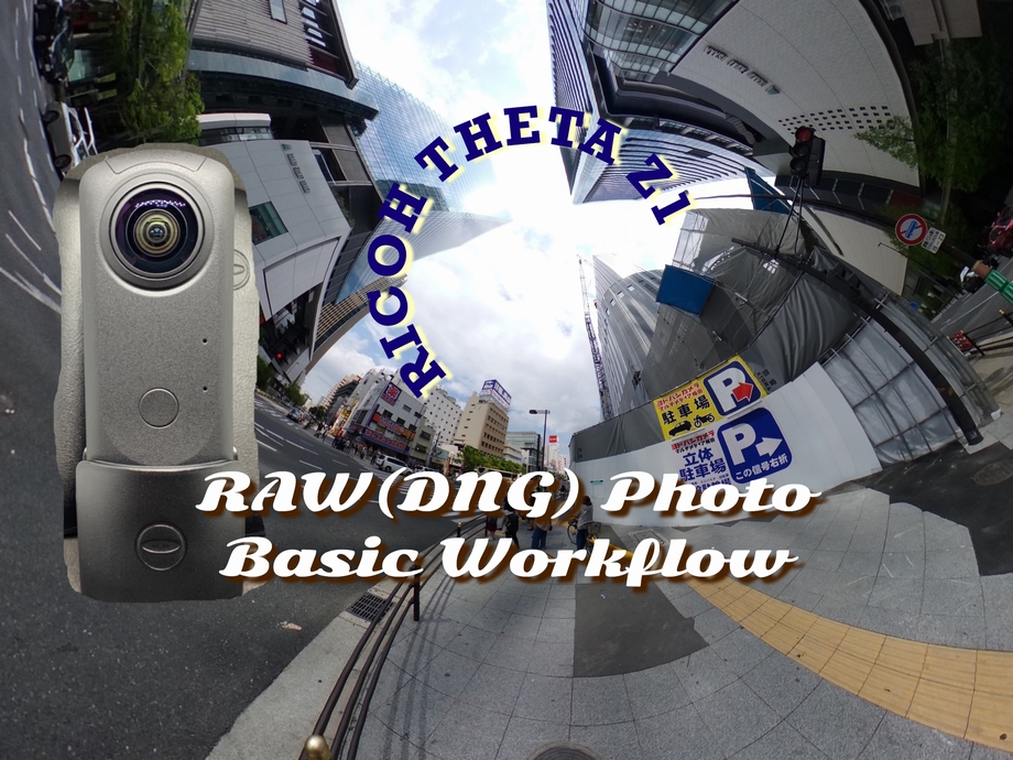 RAW(DNG) Photo Basic Workflow; RICOH THETA Z1