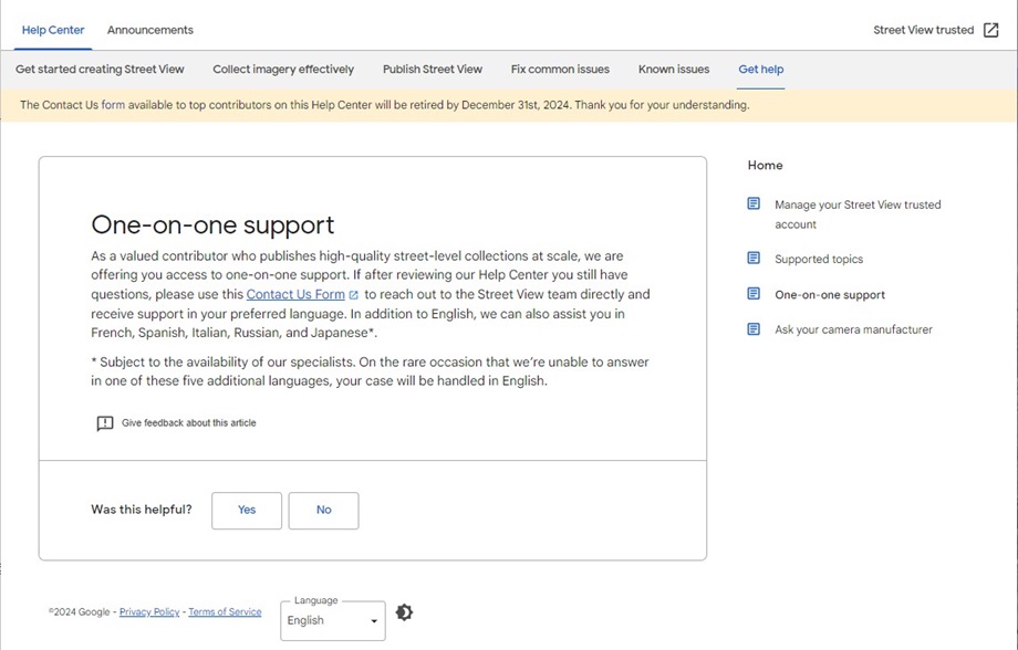 Street View trusted Help｜One-on-one support